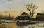 ₴ Картина пейзаж художника от 179 грн.: Зимние сумерки