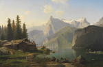 ₴ Репродукция пейзаж от 211 грн.: На озере Люцерн