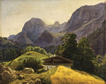 ₴ Репродукция пейзаж от 253 грн.: Таубензее со Штайнбергом в Рамзау под Берхтесгаденом, вид на Рейтеральпе