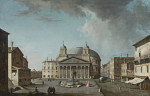Картина городской пейзаж художника от 174 грн.: Вид на Пантеон, Рим