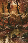 Купить картину пейзаж художника от 166 грн: Падающие листья