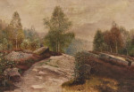 Купить картину пейзаж художника от 170 грн: Лесистый склон