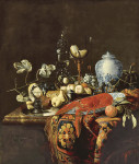 ₴ Картина натюрморт художника от 176 грн.: Монументальный натюрморт с фруктами и различными объектами