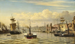 Купить картину море художника от 152 грн.: Вид на гавань и город Ньюкасл