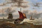 Купить картину море художника от 166 грн.: Морской мотив с лодками