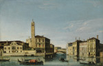 ₴ Репродукция городской пейзаж от 217 грн.: Венеция, вид на Сан-Джеремия и вход в Каннареджо