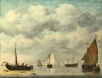 ⚓Репродукція морський краєвид від 317 грн.: Голландські судна у спокійній воді
