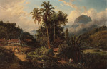₴ Купить картину пейзаж художника от 161 грн: Плантация сахарного тростника Сан-Эстебан недалеко от Пуэрто-Кабельо, Венесуэла