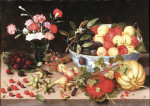 ₴ Репродукция натюрморт от 229 грн.: Натюрморт с фруктами и цветами