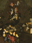 ₴ Репродукция натюрморт от 252 грн.: Букет цветов и фрукты