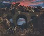 ₴ Картина батального жанра художника от 198 грн.: Битва на мосту