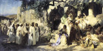 ₴ Картина бытовой жанр известного художника от 134 грн.: Христос и грешница
