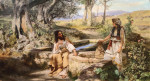 ₴ Картина бытовой жанр известного художника от 143 грн.: Христос и самаритянин