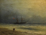 ₴ Купить картину море известного художника от 189 грн.: Встреча американского судна