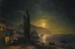 ₴ Купить картину море известного художника от 166 грн.: Восход луны над Аю-Дагом