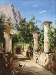 ₴ Репродукция пейзаж от 200 грн: Античная колоннада, Италия