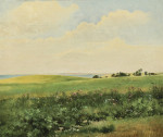 ₴ Картина пейзаж известного художника от 202 грн: Летний пейзаж с полями
