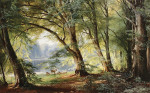 ₴ Картина пейзаж известного художника от 157 грн: Олени на берегу озера