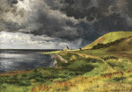 ₴ Картина пейзаж известного художника от 170 грн: Дождь на датском побережье