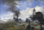 ₴ Купить картину море известного художника от 170 грн.: Пароход из порта Остенде во время прилива