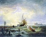 ₴ Купить картину море известного художника от 193 грн.: Вход в гавань у местечка Хеллевутслейс