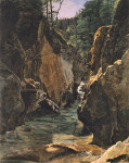 ₴ Репродукция пейзаж от 242 грн.: Реттенбахское ущелье в Ишле