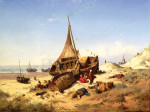 ₴ Купить картину море известного художника от 150 грн.: Отдыхающие рыбаки