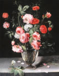 ₴ Репродукция натюрморт от 247 грн.: Цветы в стеклянной вазе