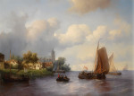 ₴ Купить картину море художника от 175 грн.: Парусники около города