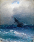 ₴ Купить картину море известного художника от 185 грн.: Судно в шторм