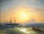 ₴ Купить картину море известного художника от 189 грн.: Судоходство от Искии