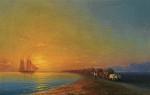 ₴ Купить картину пейзаж известного художника от 157 грн: Повозки на берегу