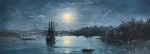 ₴ Купить картину море известного художника от 121 грн.: Севастополь в лунном свете