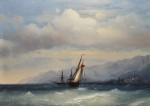 ₴ Купить картину море известного художника от 175 грн.: Побережье Ялты
