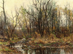 ₴ Купить картину пейзаж художника от 180 грн: Беркширский ручей осенью