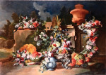 ₴ Купить натюрморт художника от 175 грн.: Парк с водопадами и триумфами цветов, фруктов, бассейнов, ваз и садовой архитектуры