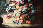 ₴ Купить натюрморт художника от 166 грн.: Натюрморт с корзиной фруктов