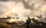 ₴ Купить картину море художника от 157 грн.: Лодки на бурном море