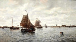 ₴ Купить картину море художника от 143 грн.: Торговые суда около города