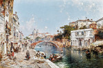 ₴ Репродукция городской пейзаж от 285 грн.: Рио деи Огниссанти с Санта-Мария-дель-Росарио, Венеция