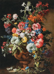 ₴ Репродукция натюрморт от 200 грн.: Цветы в терракотовой вазе