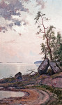 ₴ Репродукция картины пейзаж от 134 грн: Около озера