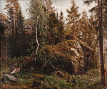 ₴ Репродукция картины пейзаж от 198 грн: В лесу