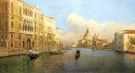 ₴ Картина городской пейзаж художника от 138 грн.: Большой канал с Санта-Мария делла Салют на расстоянии