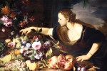 ₴ Репродукция натюрморт от 217 грн.: Женщина с фруктами