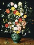 ₴ Картина натюрморт известного художника от 260 грн.: Цветы в голубой вазе