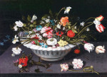 ₴ Репродукция натюрморт от 213 грн.: Цветы в фарфоровой вазе