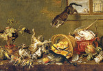 ₴ Репродукция картины натюрморт от 170 грн.: Дерущиеся кошки в кладовой