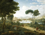 ₴ Репродукция картины пейзаж от 189 грн: Каприччио с виллой Дориа Памфили вдали