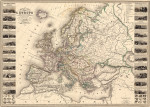 ₴ Купить старинную карту высокого разрешения от 175 грн.: Илюстрированная карта Европы